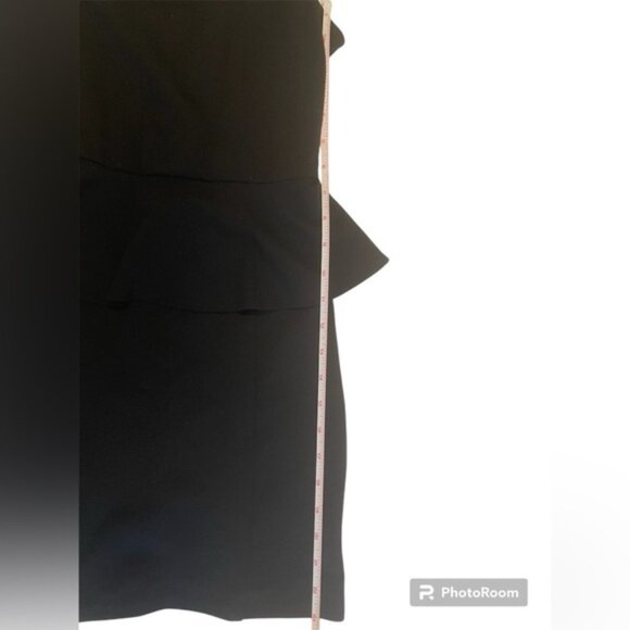 AEO Elegant Black Peplum Dress - Picture 8 of 9